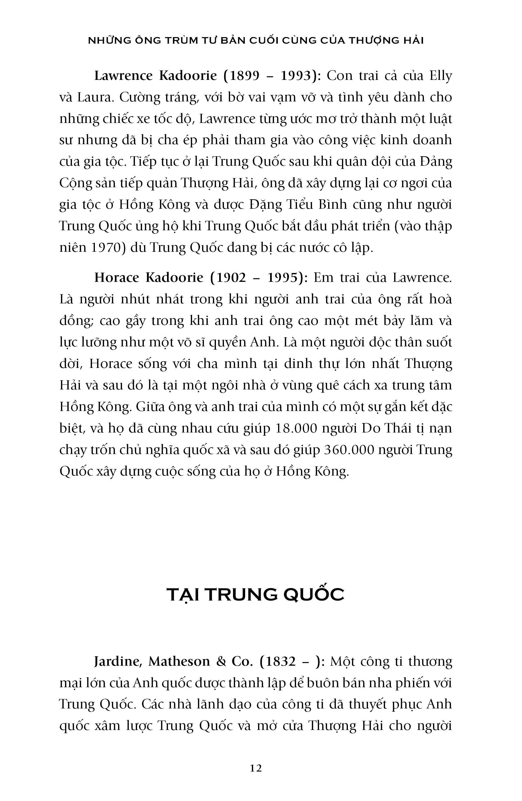 Những Ông Trùm Tư Bản Cuối Cùng Của Thượng Hải    Hai Đế Chế Kinh Tế Do Thái Cạnh Tranh Giúp Tạo Nên Trung Quốc Hiện Đại