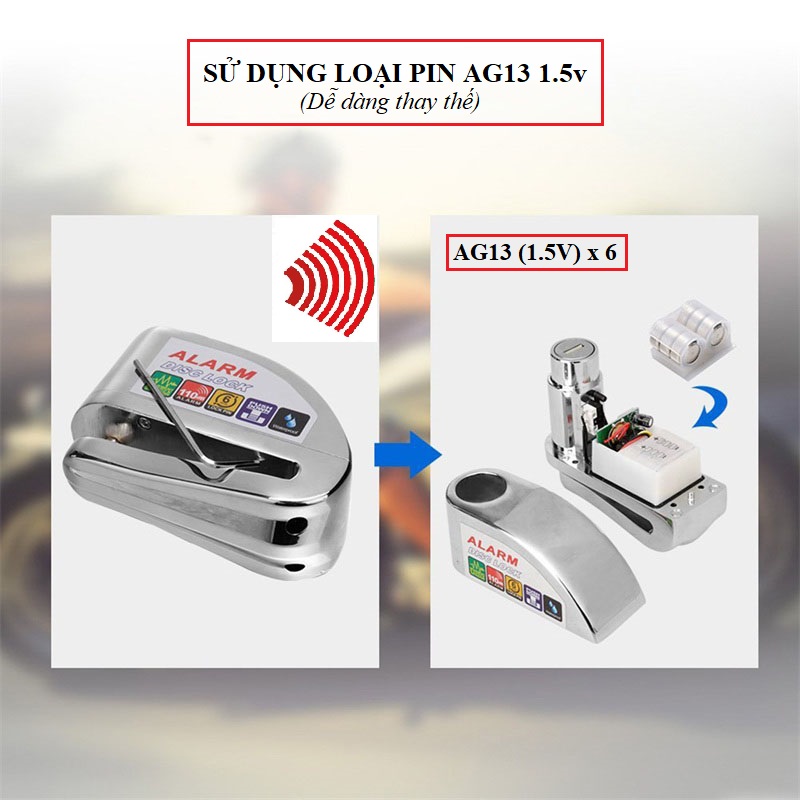 Ổ Khóa Chống Trộm Xe Máy KN-303