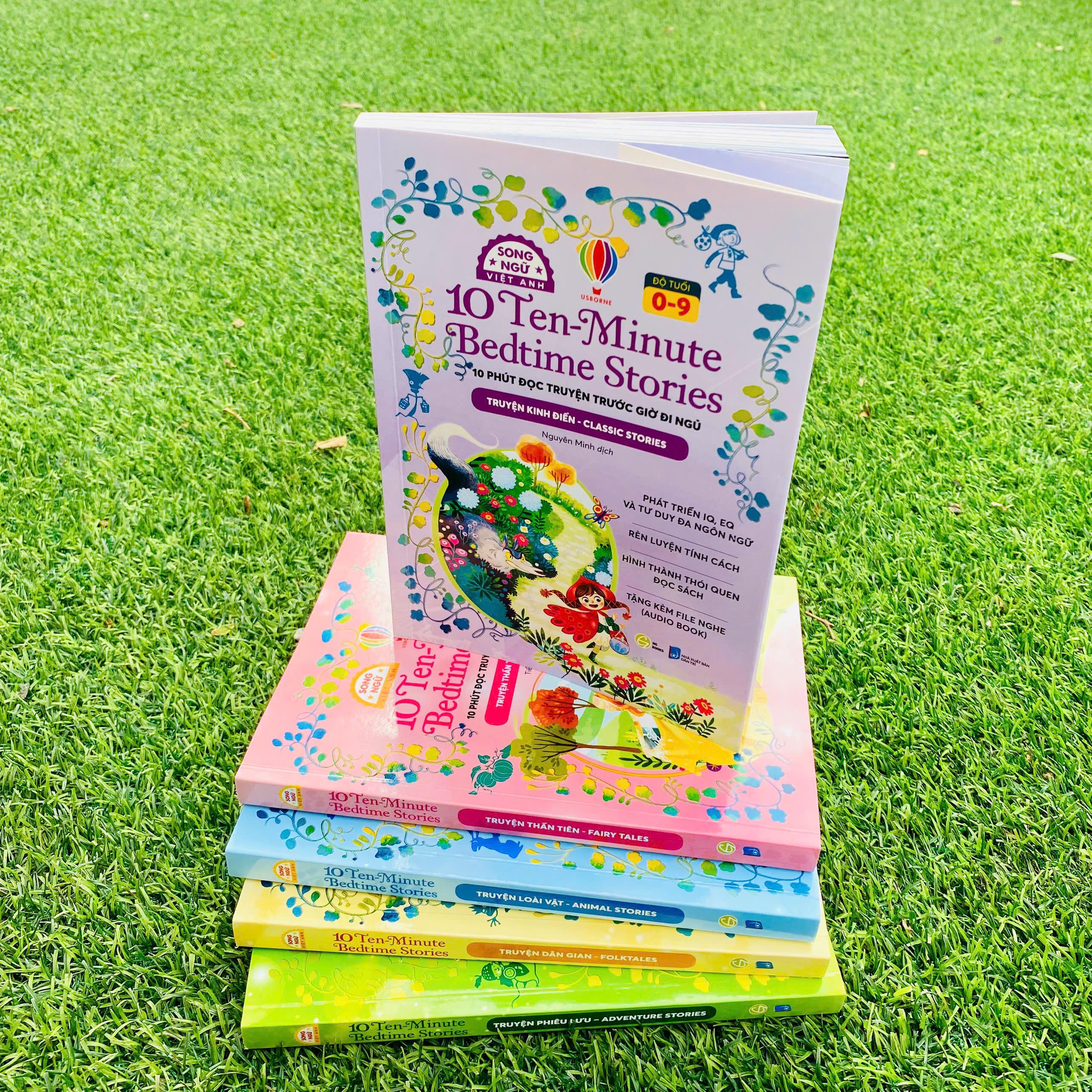 Sách - 10 Ten-Minutes Bedtime Stories - 10 Phút Đọc Truyện Trước Giờ Đi Ngủ - Classic Stories - Truyện Kinh Điển - Song Ngữ Việt-Anh
