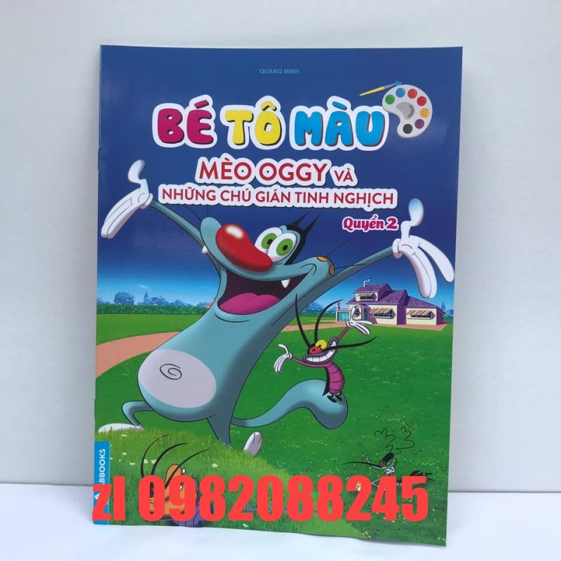 Tập bé tô màu mèo OGGY và những chú gián tinh nghịch