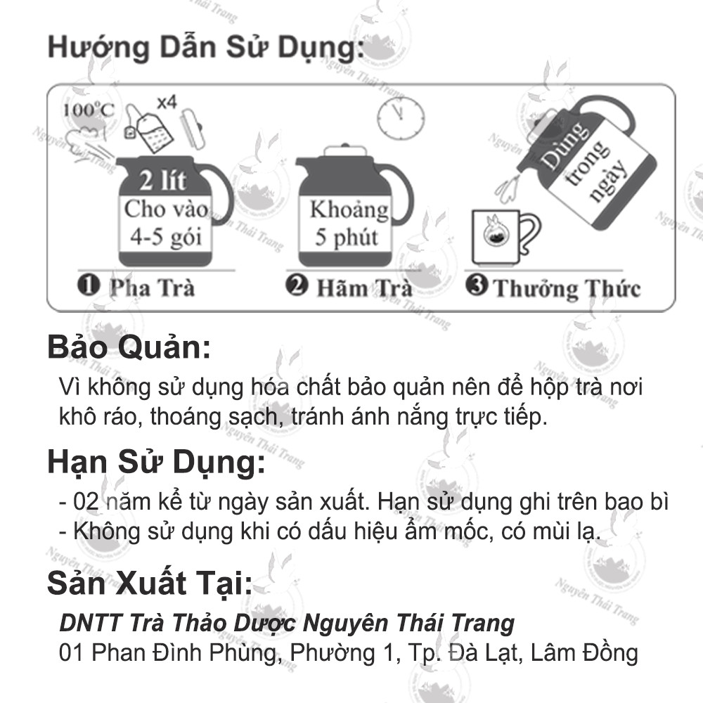 Trà Lạc Tiên Hỗ Trợ Người Mất Ngủ (Hộp 50 Túi Lọc X 2g)- Nguyên Thái Trang – Thảo Dược Thiên Nhiên – Tốt Cho Sức Khỏe