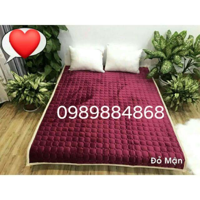 Ga nhung thảm nỉ nhung trải sàn trải giường kt m6x2m