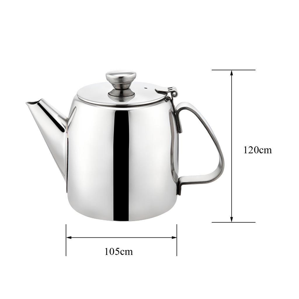 500&850ml Stainless Steel Teapot Cold Water Kettle Pitcher Restaurant Supply