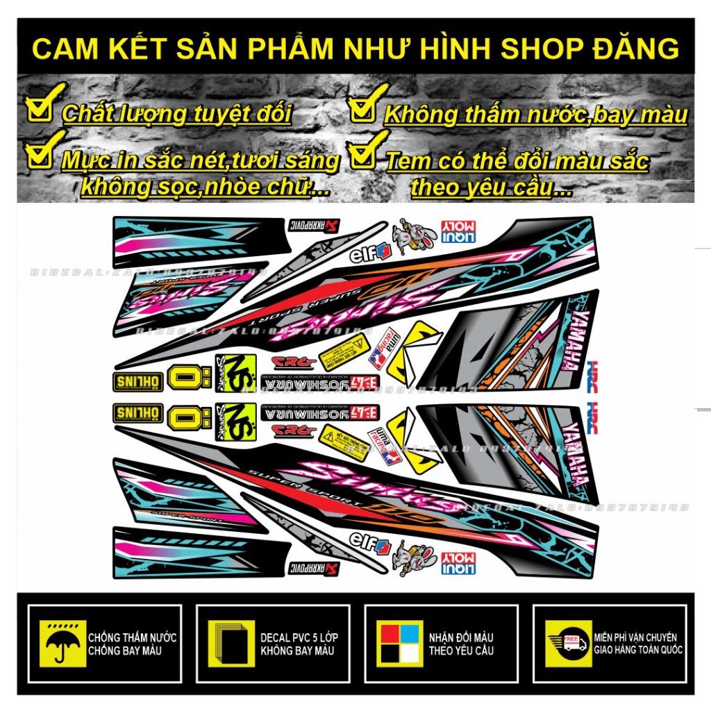 TEM RỜI SIRIUS MẪU SẤM SÉT PHỐI XANH NGỌC ĐEN - BI DECAL