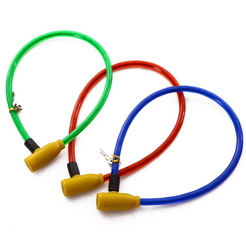 1PCs Cycling Cable Anti-theft Bicycle Cable Lock Bike Bicycle Scooter Safety Lock with 2 Keys Alarm Bike Accessories 7x64cm