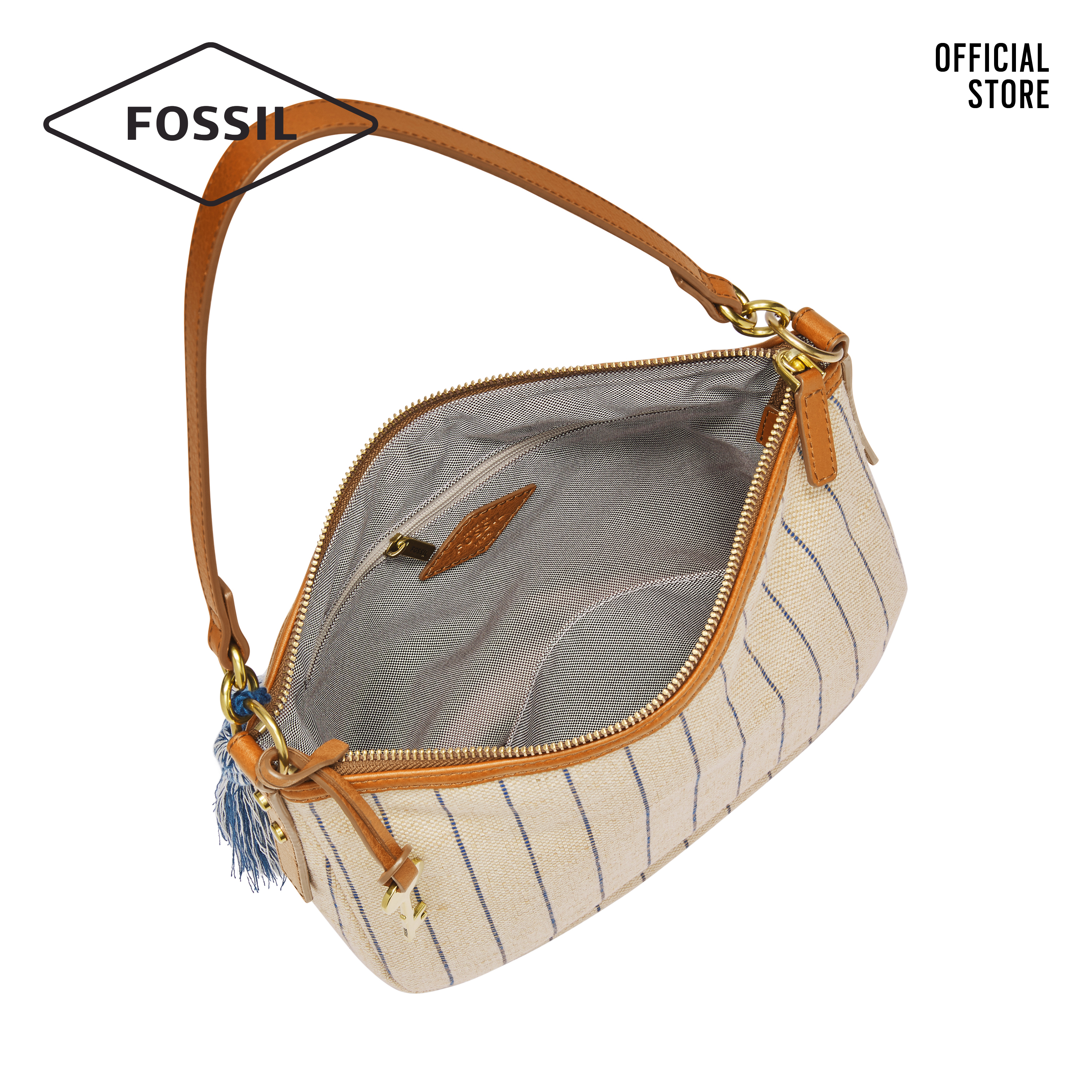 Túi đeo chéo nữ thời trang Fossil Jolie Crossbody ZB1320101 - màu trắng