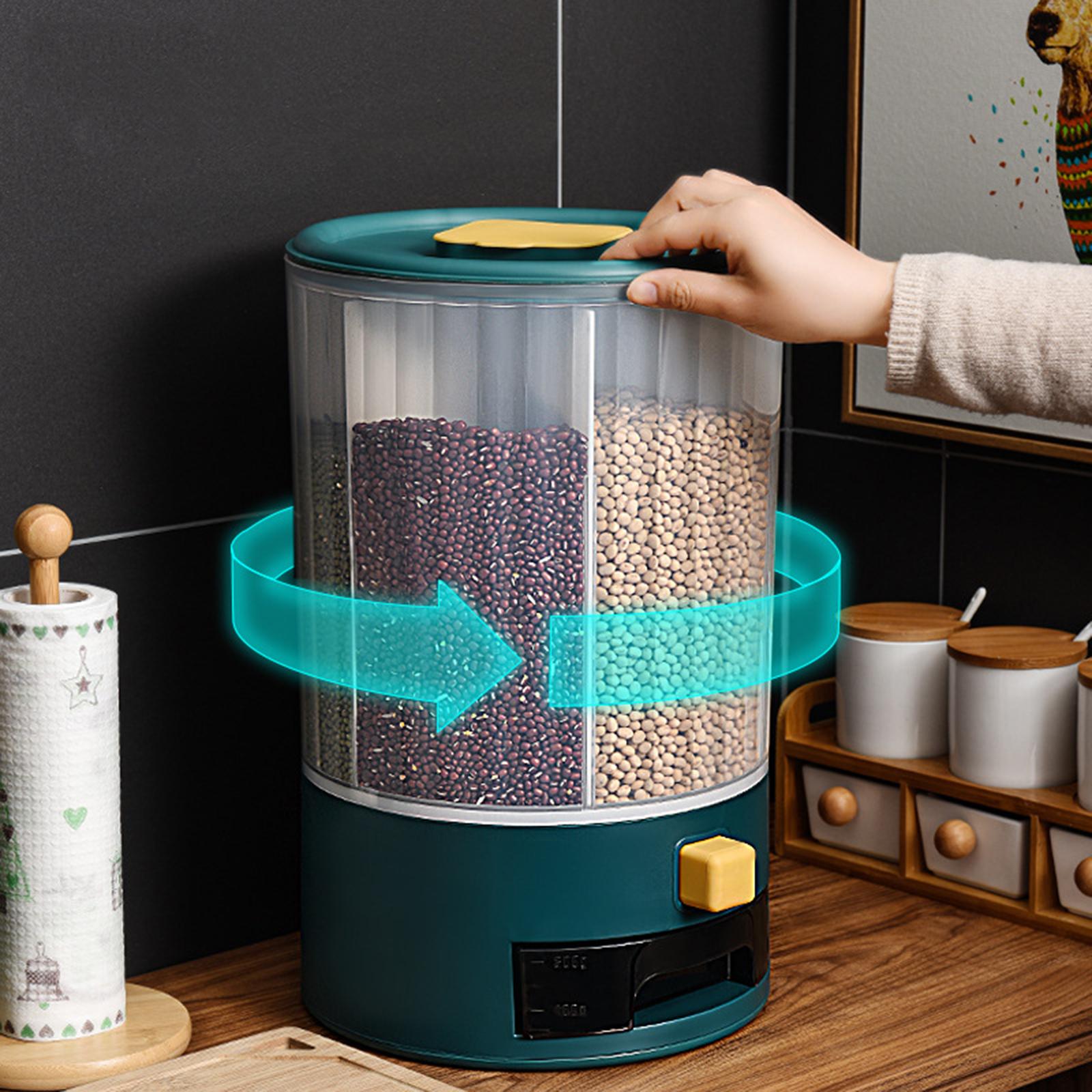 10KG Cereal Bucket Grain Dispenser Rice Dry Food Storage Organizer