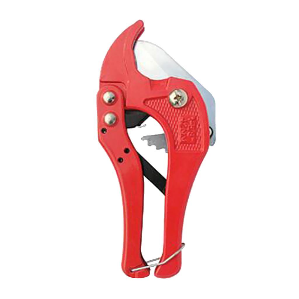 42mm Ratchet PVC Plastic Tube Pipe Cutter Cutting Plier Plumbing Plumber