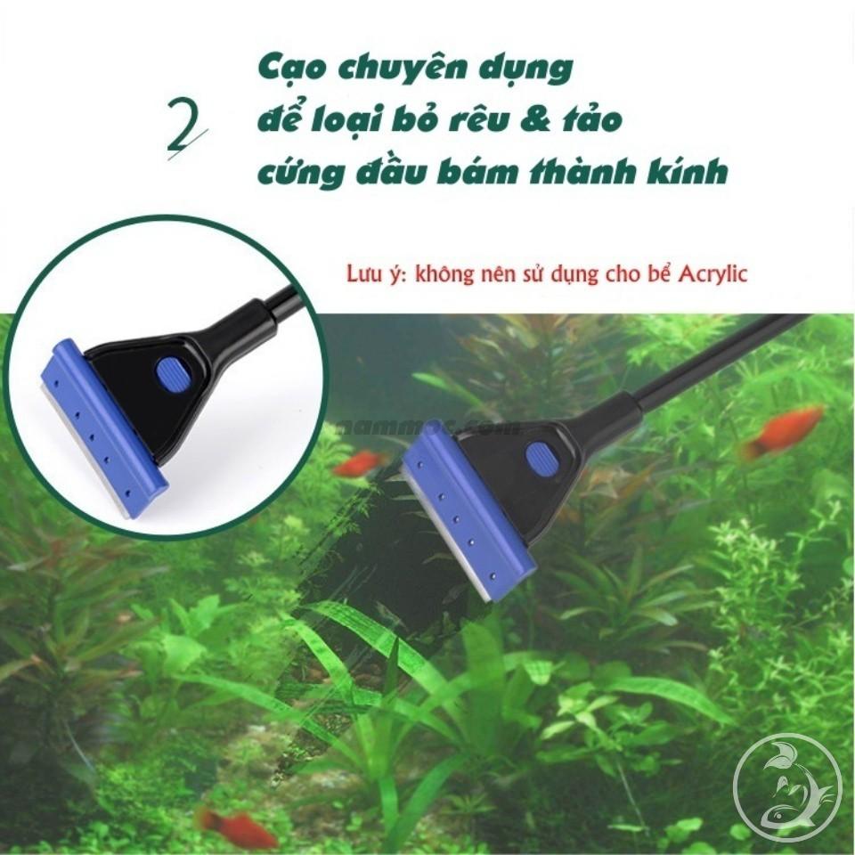 Bộ Vệ Sinh Bể Cá Đa Năng 5 trong 1 | Vợt - Vệ Sinh - Cọ - Làm Sạch Bể Cá Cảnh, Thuỷ Sinh