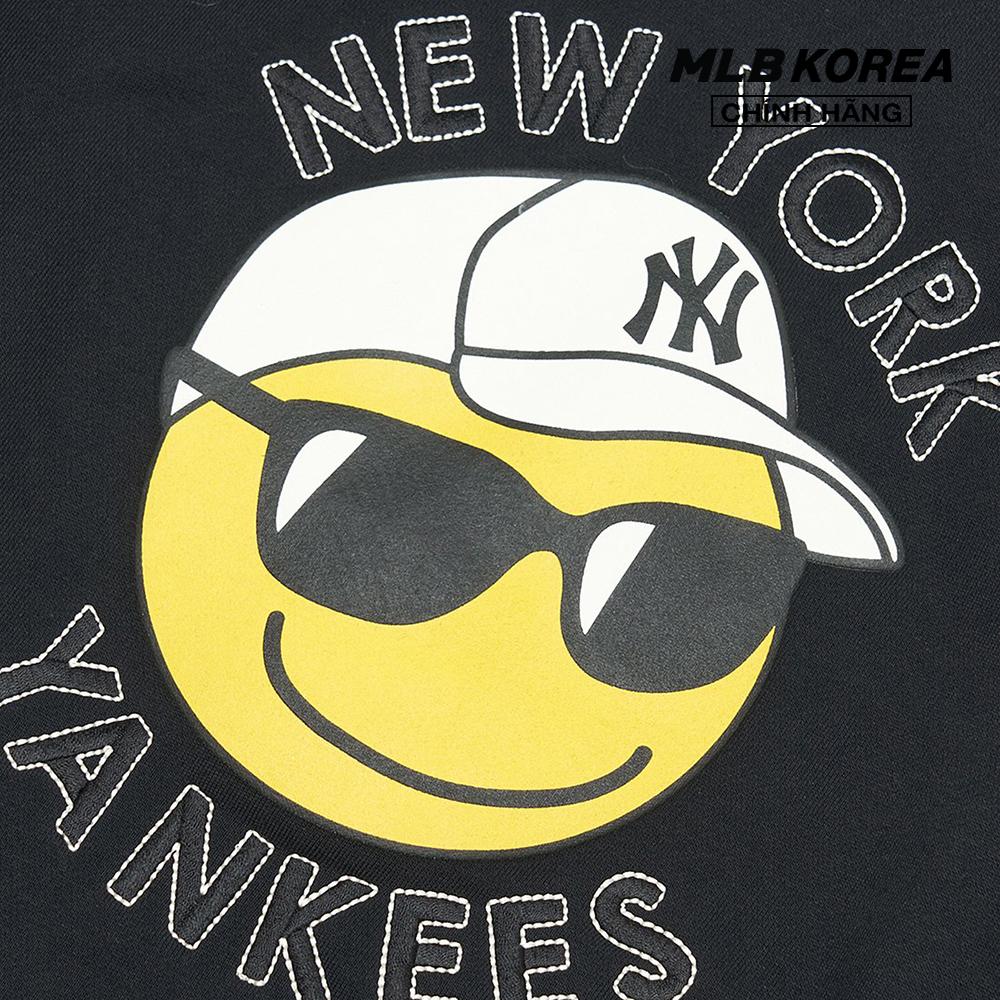 MLB - Áo sweatshirt tay dài phom suông Smile Overfit 3AMTN0424