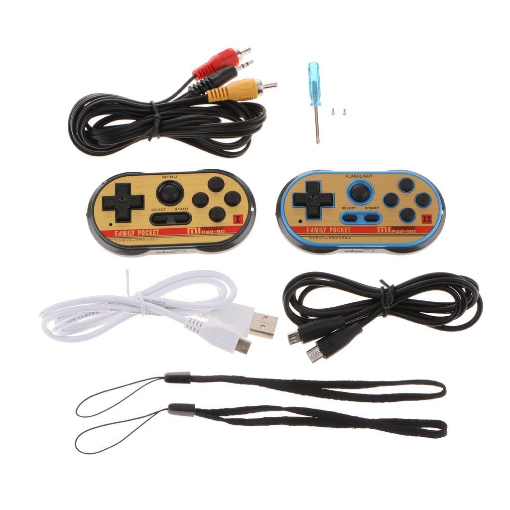 Set of 2 Classic Game Controllers for Children with Micro / USB / AV Cable +