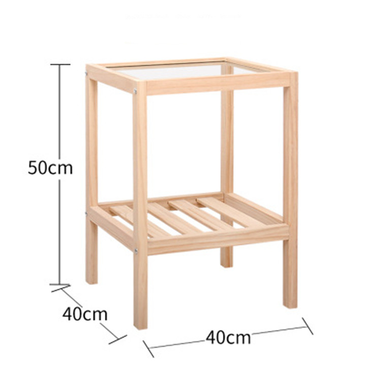 Kệ táp gỗ thông mặt kính (kt 50x40x40cm)