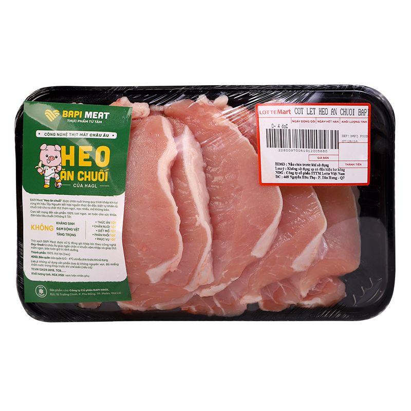 Cốt lết heo ăn chuối BAPI MEAT 450g - 500g