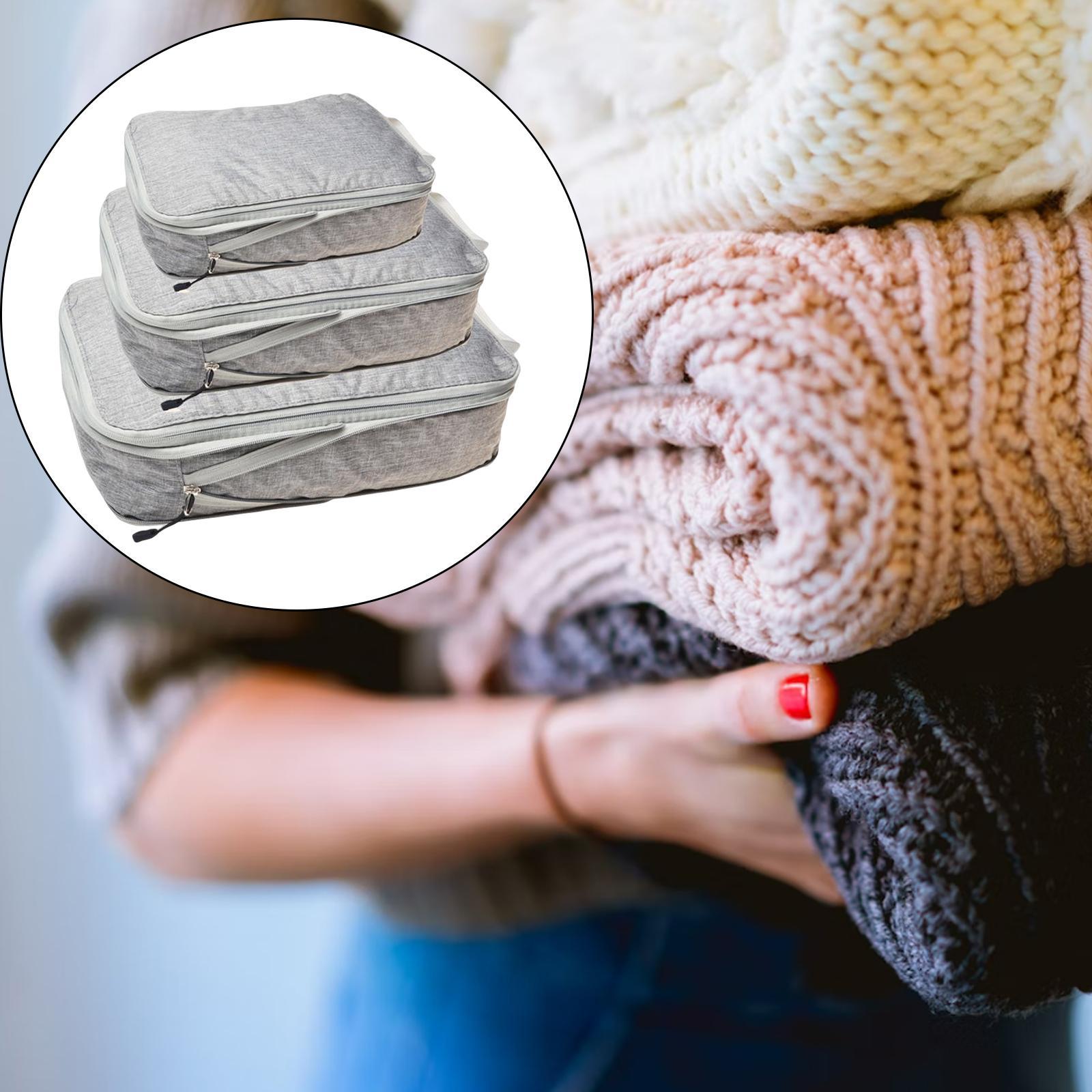 Pouch Suitcase Waterproof Storage Travel Bags Gray