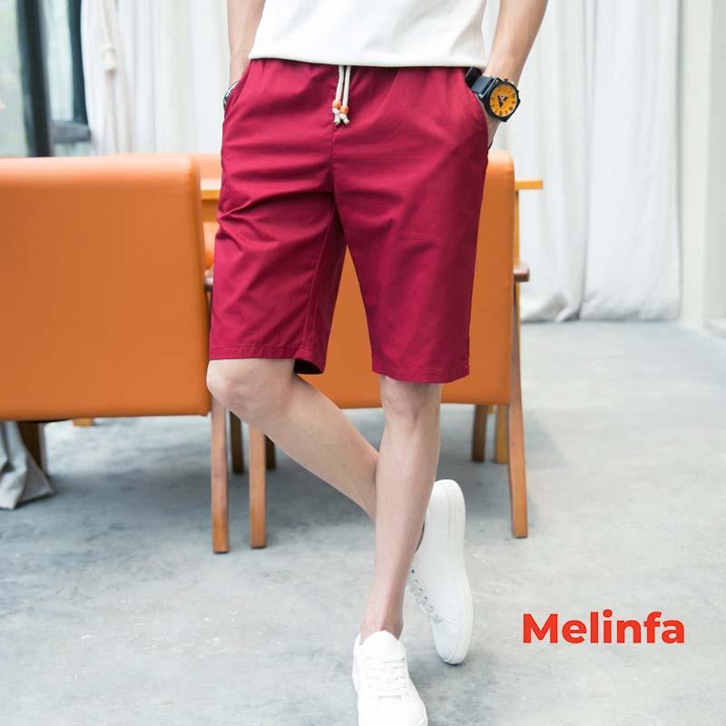Quần short nam mùa hè vải thô cotton phong cách Hàn Quốc nhiều màu kiểu dáng Basic mã VAQ0073