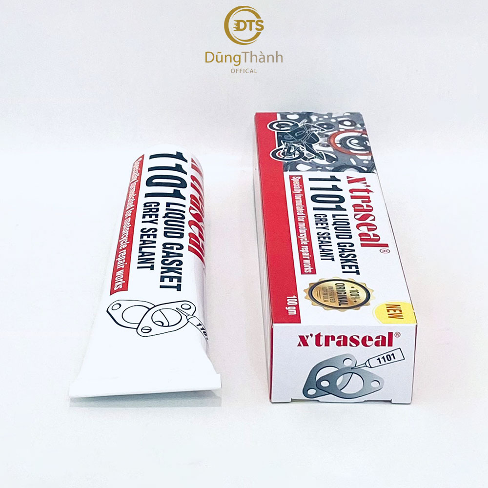 Keo dán giăng xe máy X'TRASEAL 1101 Liquid Gasket chịu nhiệt 100g dạng tuýp