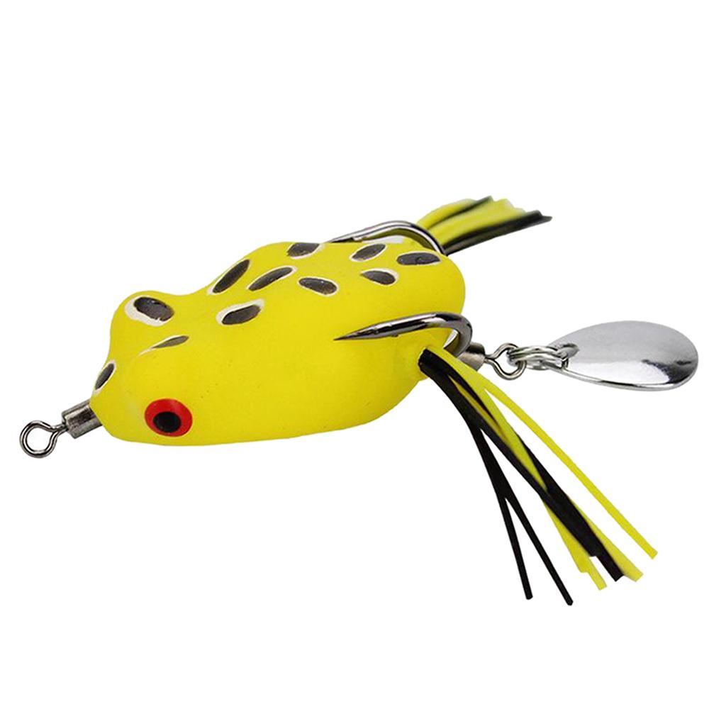 RUBBER FROG LURES WIRE TRACE TREBLE HOOKS PIKE BASS COURSE FISHING