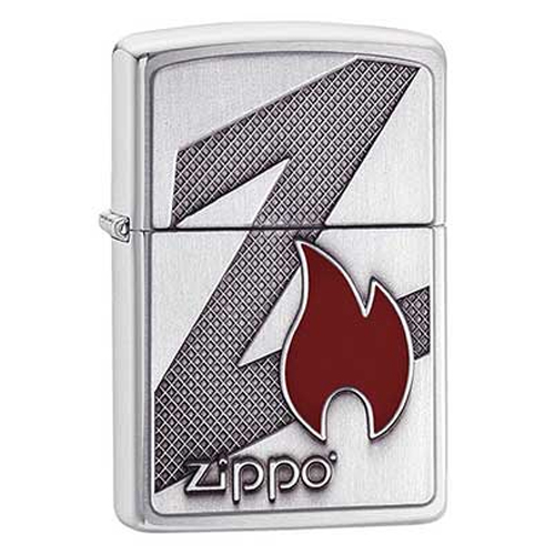 Bật Lửa Zippo 29104 - Bật Lửa Zippo Z Flame Brushed Chrome