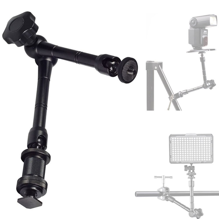 Magic arm khớp tay nối đa năng 7 inch và kẹp càng ghi đông kim loại