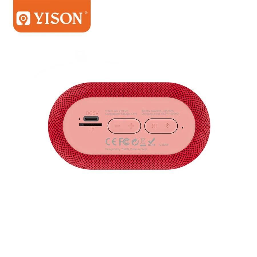 Loa nghe nhạc Yison Bluetooth WS-8, âm thanh nổi, hàng chính hãng