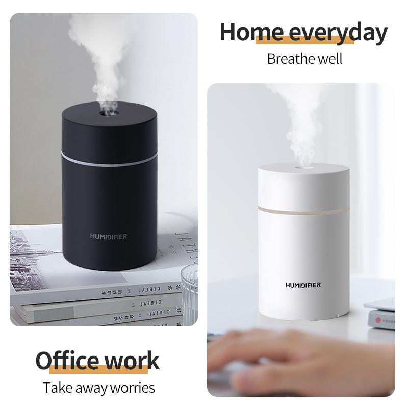 Máy Phun Sương Tạo Độ Ẩm 300Ml USB Máy Phun Sương Tạo Độ Ẩm Mini Máy Tạo Độ Ẩm Phun Sương Dưỡng Ẩm Phun Sương Với Đèn Đêm Đầy Màu Sắc Cho Nhà Xe Ô Tô Văn Phòng