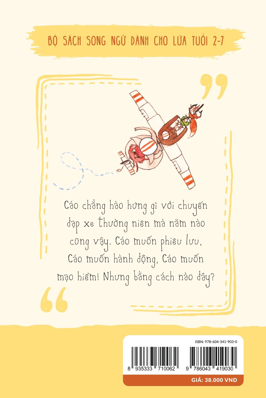 Cáo Đạp Xe - Fox and the Bike Ride | Sách Thiếu Nhi Song Ngữ | Sách Song Ngữ Cho Bé.