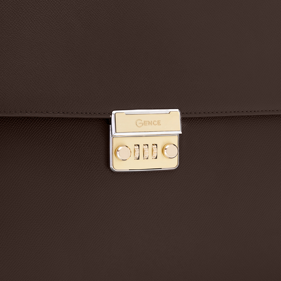 Cặp Xách Nam Công Sở Khóa Số Da Bò Vân Epsom CTS26