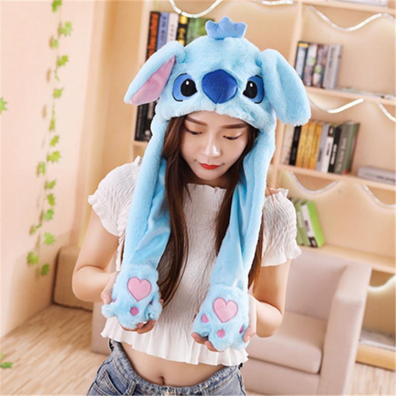 Mũ Ngộ Nghĩnh Đáng Yêu Dạ Quang/Không Có Ánh Sáng Sang Trọng Nón Thỏ Ngộ Nghĩnh Chơi Đồ Chơi Lên Xuống Di Chuyển Tai Thỏ Túi Khí Đồ Chơi nón Lưỡi Trai Bạn Gái Trẻ Em