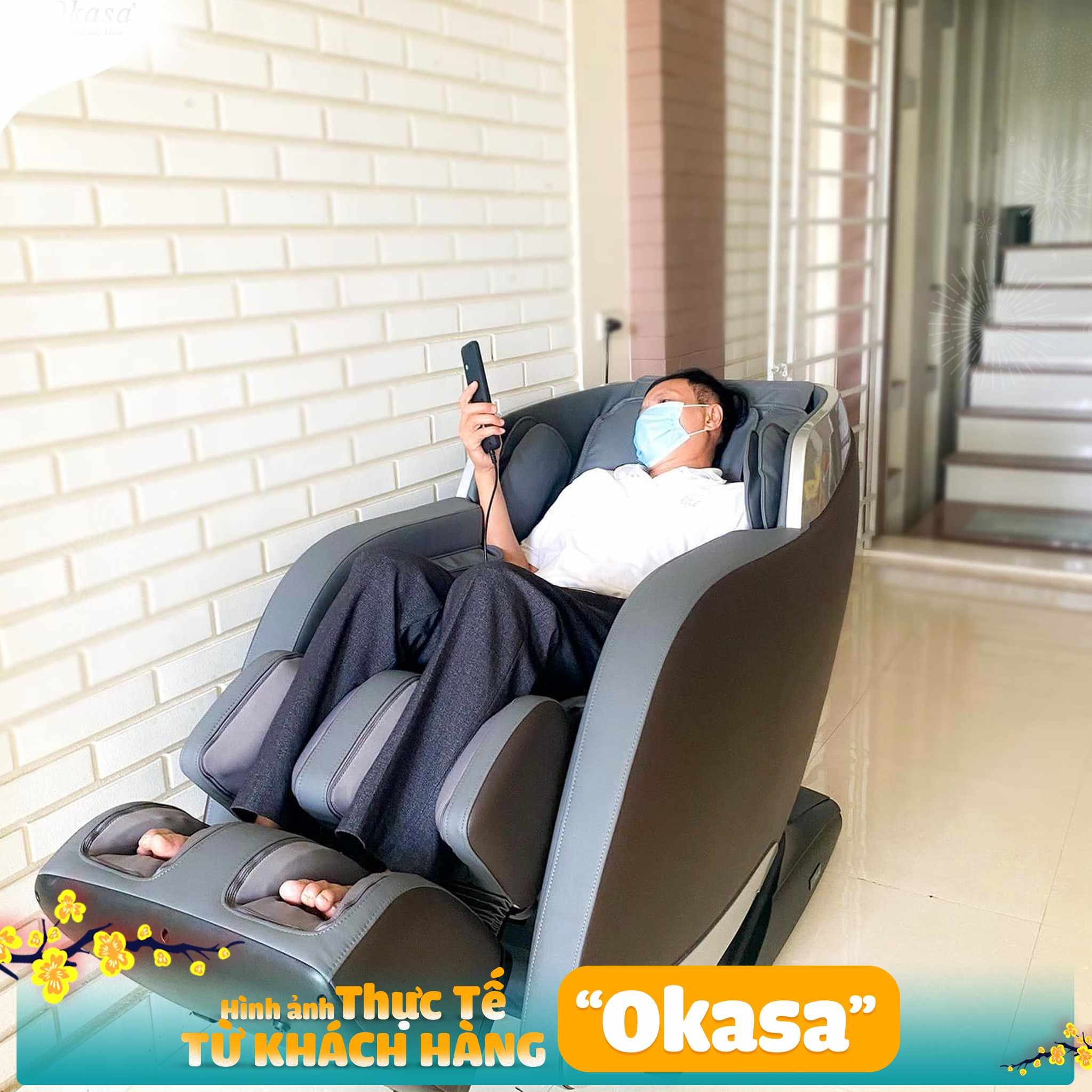 GHẾ MASSAGE OKASA OS-568 PLUS ( Bán chạy)