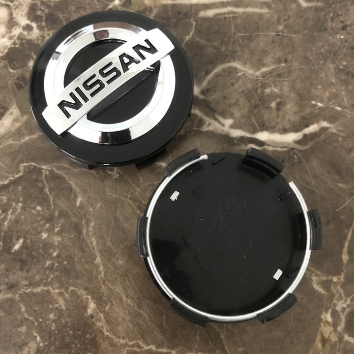 Logo chụp mâm, ốp lazang bánh xe ô tô Nissan đường kính 60MM