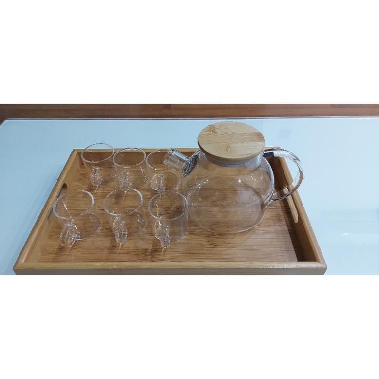 Set ấm chén thuỷ tinh
