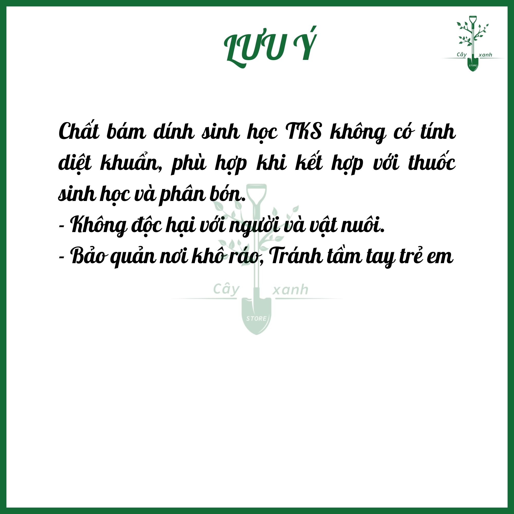 Chất bám dính sinh học TKS - Tăng độ bám dính, Kéo dài hiệu lực của phân thuốc - Chai 500ml - Cây Xanh Store