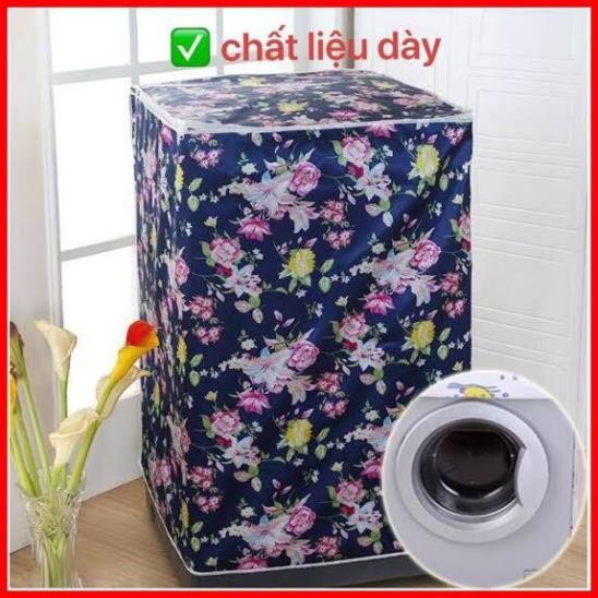 Áo Trùm Máy Giặt Cửa Trên Vải Dù Siêu Dày, Chống Thấm Nước, Không Phai Màu, Size Từ 7kg-15kg