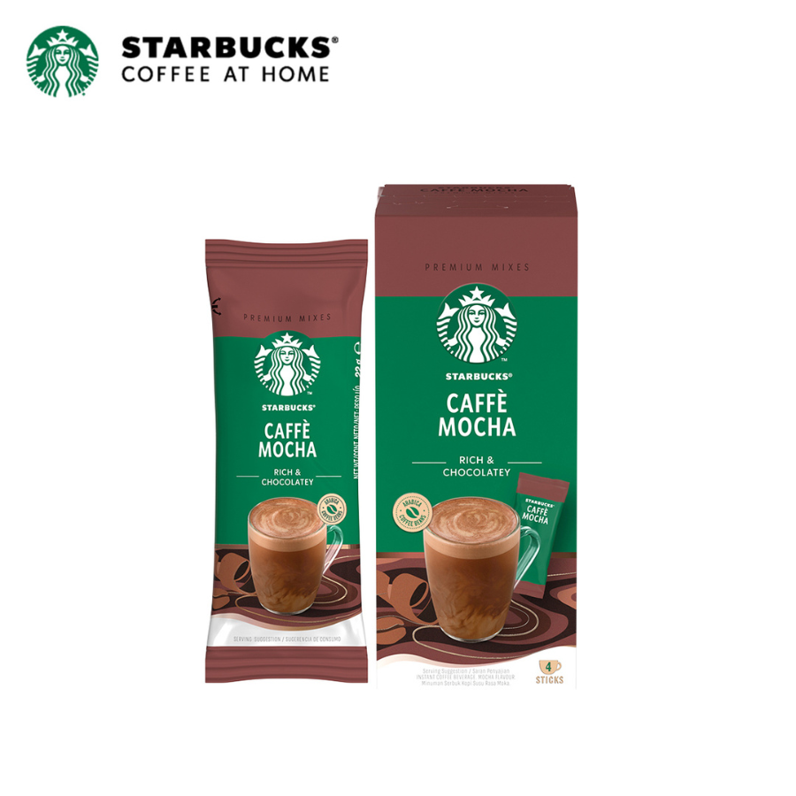 Combo 3 hộp Cà phê hoà tan cao cấp Starbucks Mocha -