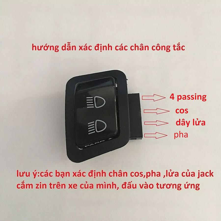 Công tắc passing pha cốt tắt đèn xe máy lắp chuẩn không cần chế cho nhiều loại xe