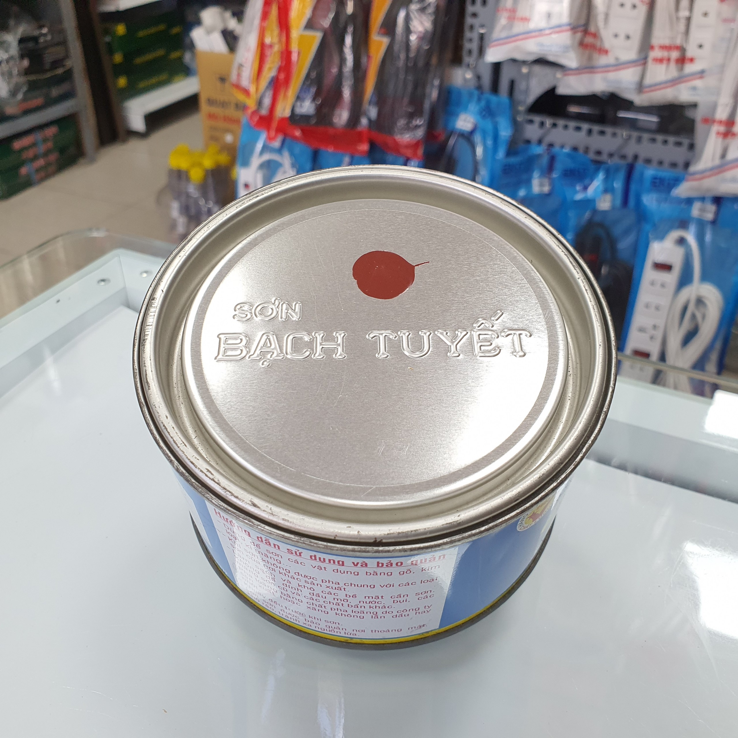 Sơn chống rỉ sơn lót màu nâu Bạch Tuyết 400g 800g