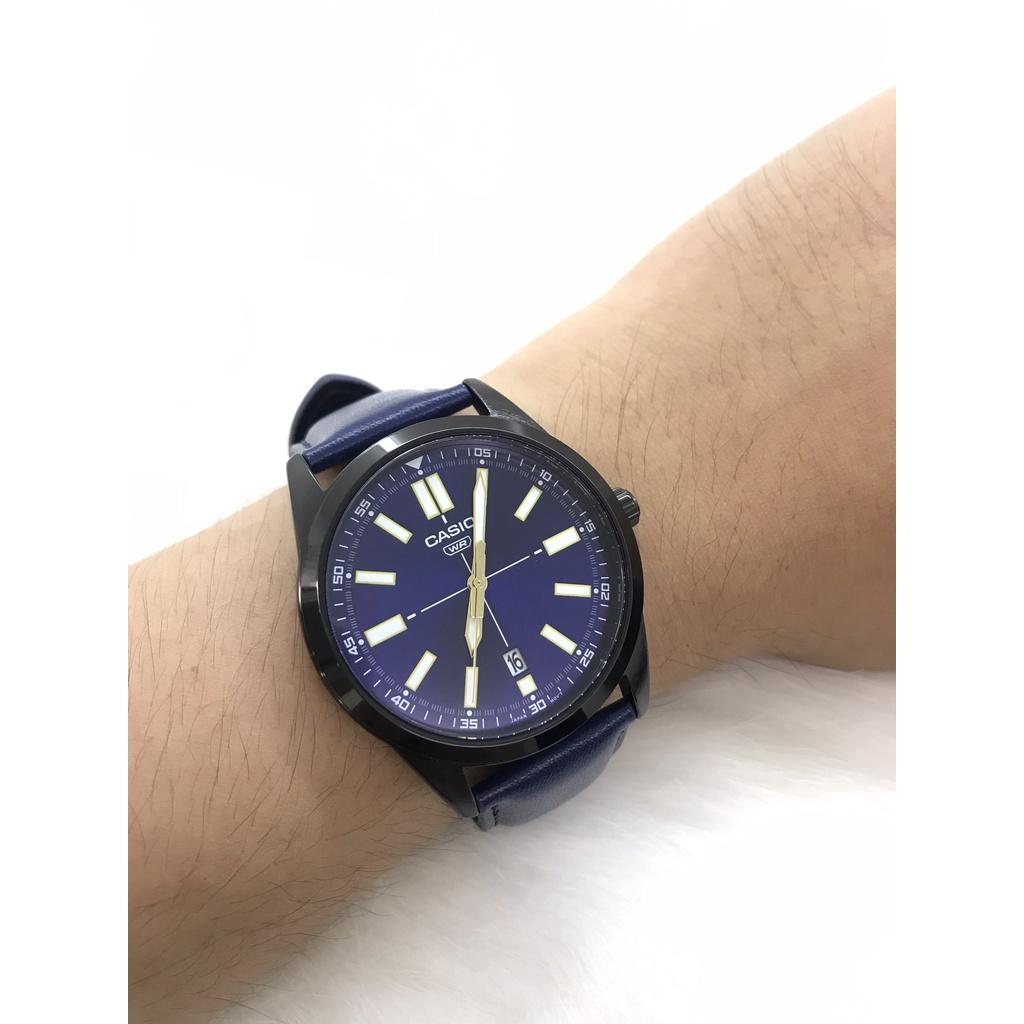 Đồng Hồ Nam Dây Da Casio Standard MTP-VD02BL-2EUDF Chính Hãng - MTP-VD02BL-2E