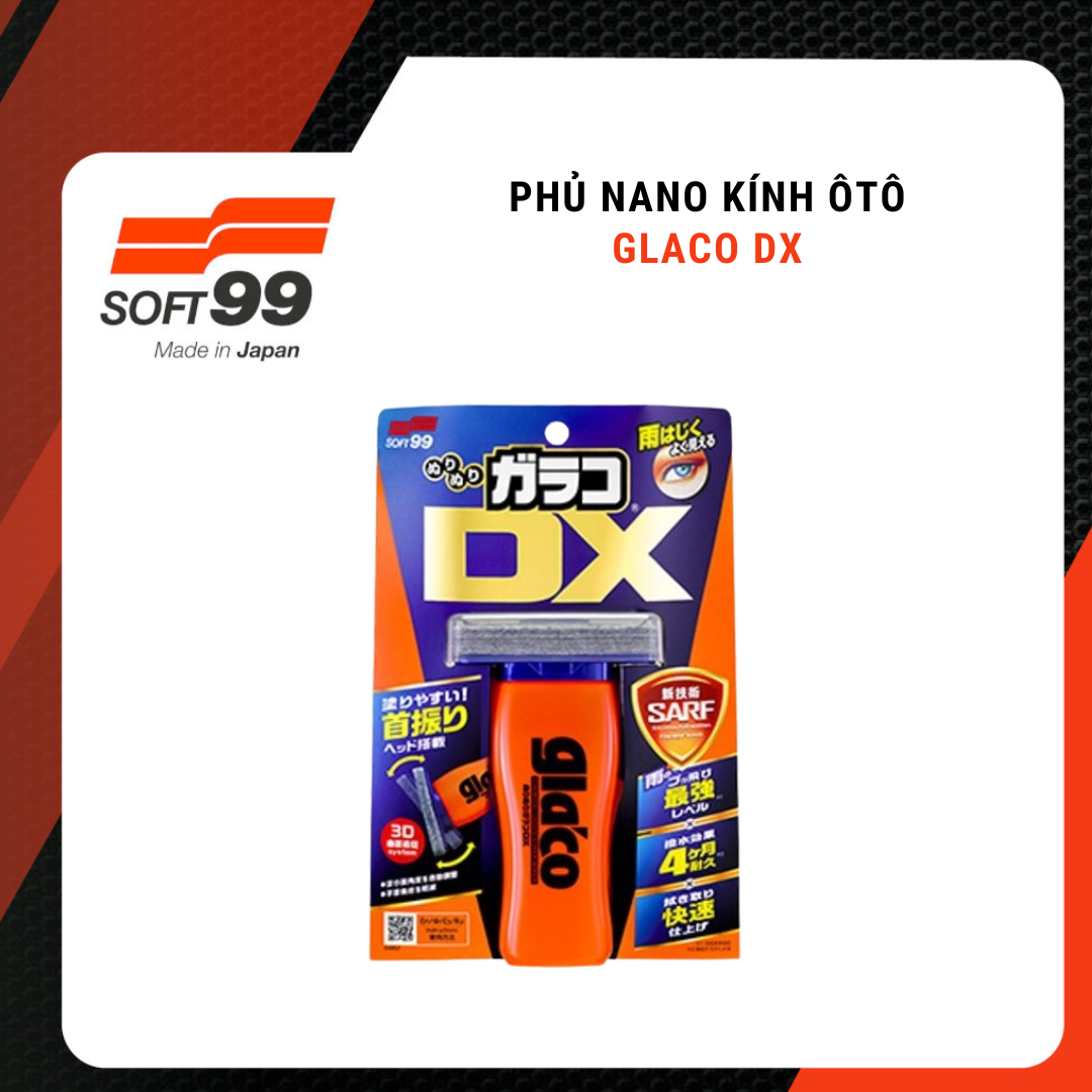Phủ nano kính, chống bám nước trên kính ô tô siêu mạnh Soft99 Glaco DX G-315 110ml