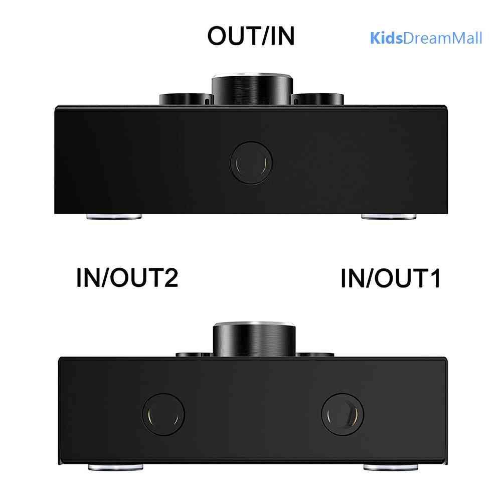 Mới Bộ Chuyển Đổi Âm Thanh Nổi 2 X 1 / 1 X 2 3.5mm