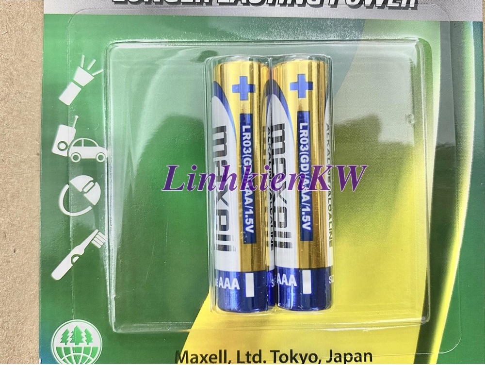 Pin Tiểu Maxell 3A 1.5V Loại Xịn Japan Mới, Chính gốc 100%.