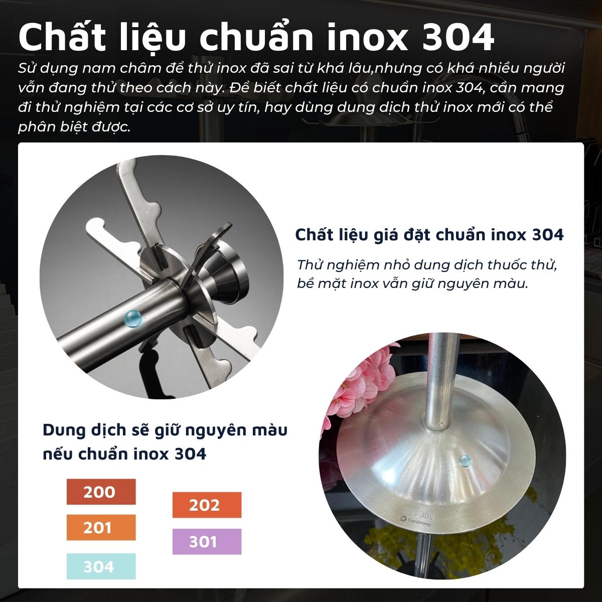 Giá đặt treo muỗng, dụng cụ nhà bếp Inox 304 DandiHome