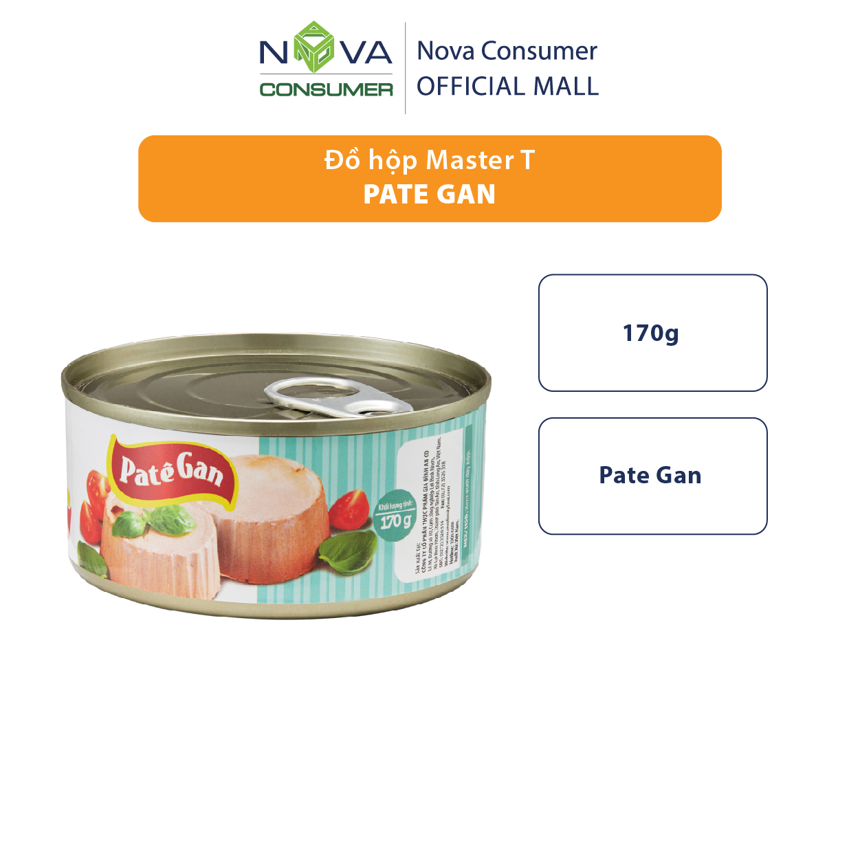 Đồ hộp Master T Pate Gan 170g