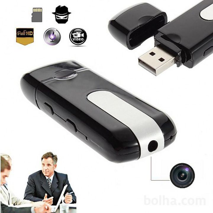 USB U8 Siêu Nhỏ USB HD 720x480 Cao Cấp Video Recorder Mini USB Flash Pin 2 Giờ Ghi Hình Liên Tục