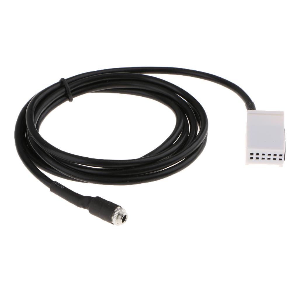 3.5mm Female Jack AUX AUDIO Cable Input Adapter