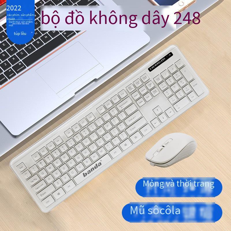 Bộ bàn phím và chuột không dây máy tính phong cách mới nhất 2.4G máy tính để bàn máy tính xách tay bộ bàn phím văn phòng kinh doanh tại nhà