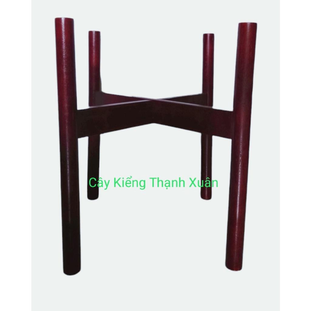 Kệ đôn để chậu cây bằng gỗ/ Giá để chậu hoa , Cây Cảnh KT R 35x Cao 34 x lọt lòng 30,5cm, không dĩa gỗ