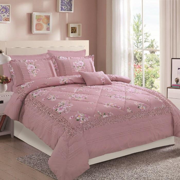 Bộ chăn ga gối satin Novelle Sylvan 1M6/1M8/2M2