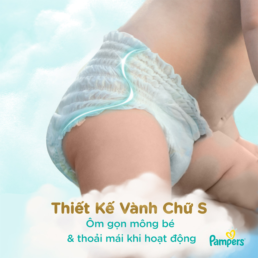 Thùng 3 Gói Tã/ Bỉm Quần PAMPERS Nhật Thượng Hạng, Size M (144 miếng, 6-12kg), Siêu Mềm Mịn & Thoáng Khí