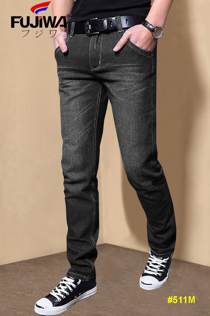 Quần Jean Nam Dài Cao Cấp FUJIWA - 511M. Ống Đứng Không Ôm. Gấu Được May Lai. Size 29, 30, 31, 32, 34 (52kg - 84k)