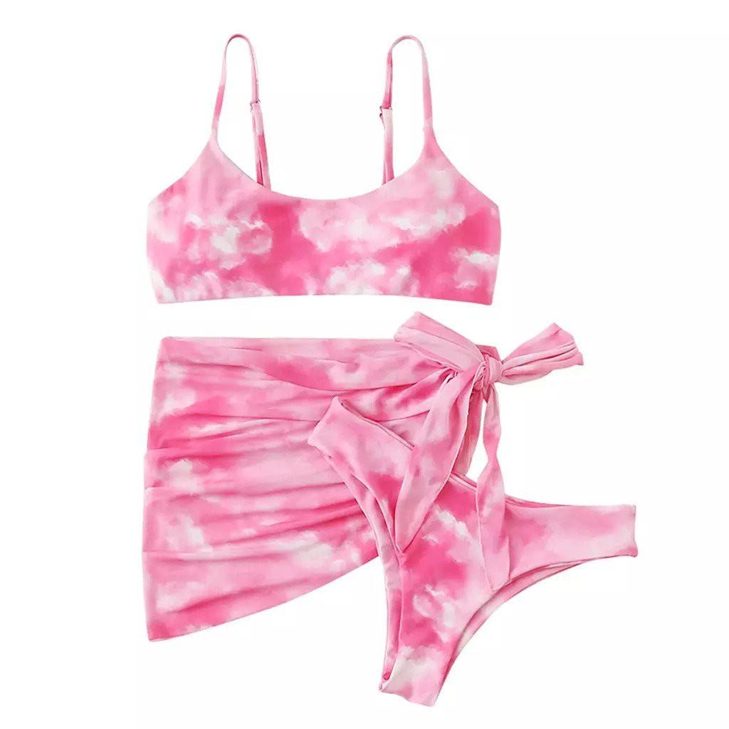 Đồ Bơi Nữ, Bikini Tam Giác Có Thêm Vải Che Cách Điệu Trẻ Trung, Quyến Rũ